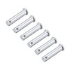sourcing map Single Hole Clevis Pins - 10mm X 45mm