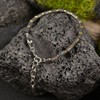 Casvia Men’s Lava Textured Hematite Bracelet - Handcrafted Original Design