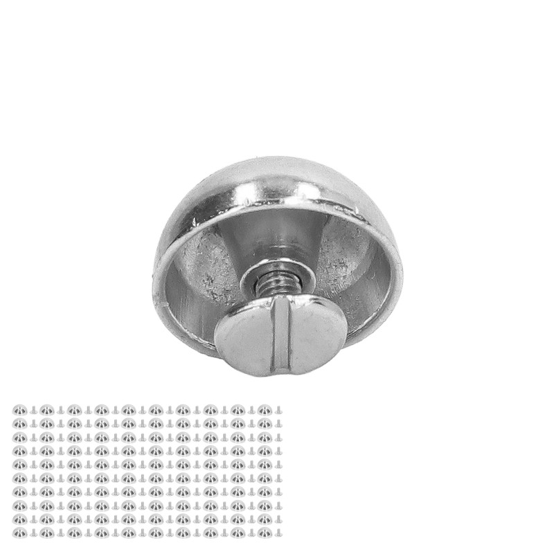 100 Sets Mushroom Rivet 12mm High Hardness Round Head Leather