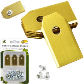 FOTEEMO Robotic Lawnmower Replacement Blades Titanium, Robotic Lawnmower Blade Compatible with Husqvarna Automower, Gardena Robot Mower, Pack of 30