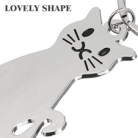 LIOOBO Metal Keyring Key Pendant Cat keyring Animal Keychain Metal Keychian for Kids Friends Families Adults