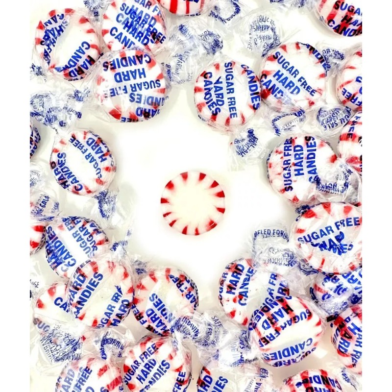 SweetGourmet Sugar-Free Peppermint Starlight Mints Hard Candy | 1 Pound