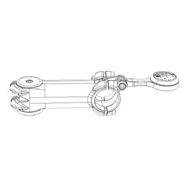 [Rec-Mount] GP Conversion Adapter Type HED3 for Brighton Rider (Bottom Adapter with GP-K400A) [GP-HED3-BRY+GP]