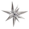 Unique Industries Jumbo Foil 12 Point Silver Star Balloons