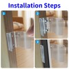 4Pack RV Sliding Mirrored Door Latch Universal Sliding Closet Door