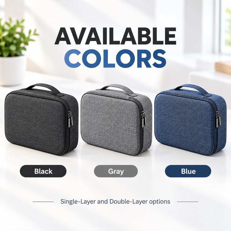 Travel Electronics Organizer Bag for Cables and Chargers – Waterproof