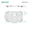 Serene Valley Sink Bottom Grid 23" X 13" Rear Drain