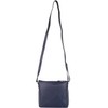 SNUGRUGS Ladies Soft Genuine Leather Triangular Insert Shoulder Bag, navy