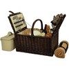Picnic at Ascot Buckingham Willow Picnic Basket with Service for