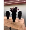 Decorative Black Coffin Shaped Flower Vase, 9 x 4 inches