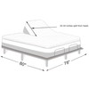 Kingnex Split Top King Mattress Topper for Adjustable Bed with