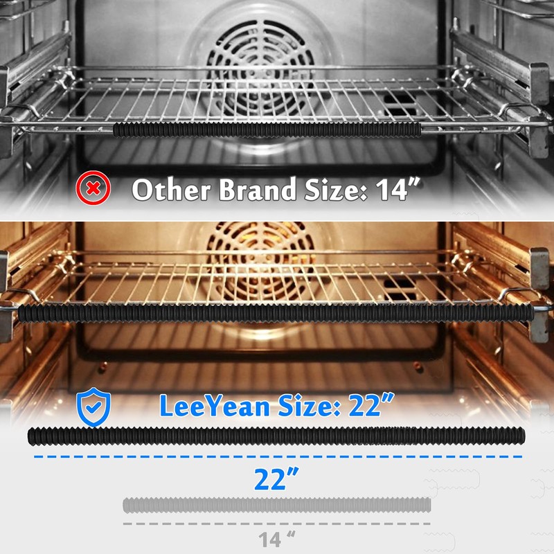 Extra Long Oven Rack Shields 22 Inch, 2 Pack Heat