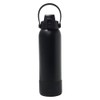 Aquatix Double Wall Insulated 32 Ounce Black Bottle with Silicon