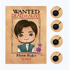 Tangled Rapunzel Party Decor Game Sticker Favor Supply Set (Frying Pan to Flynn Game)