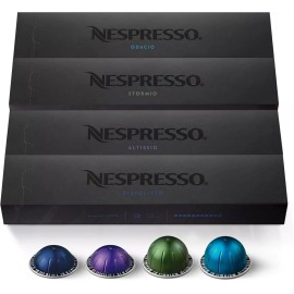 Nespresso Capsules Vertuo Dark Roast Coffee, 30-Count Coffee Pods, Brews 7.8oz - Intense Variety Pack -size - 10 Count (Pack of 4)