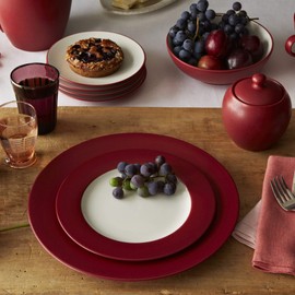 Noritake Colorwave Raspberry 16-Piece Set - Rim, Service for 4 in Raspberry/Red