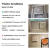 SAILFLO 8 Inch Window Shutter Exhaust Fan, 9.5 x 9.5