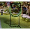 Fire Beauty Heavy-Duty Portable Garden Hose Holder with Storage Basket,120+