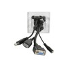 HDMI+VGA+3.5mm+USB Wallplate