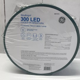 GE StayBright 300-Count 74.5-ft Warm White LED Miniature String Lights