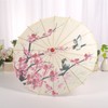 Chinese Oiled Paper Umbrella Handmade Paper Umbrella with Wood Handle