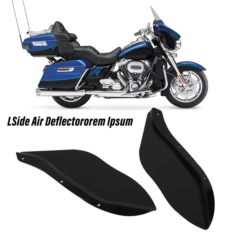 Side Wing Windshield Left Right Air Deflector Fairing for CVO