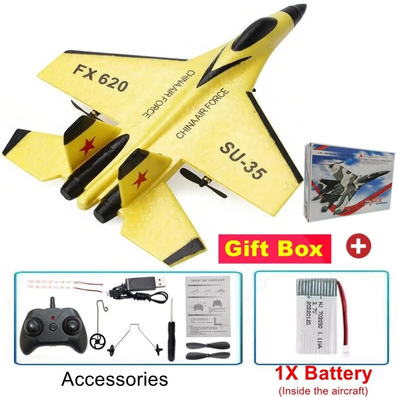 SU35 RC Foam Airplane for Outdoor Flying – 2.4GHz Remote