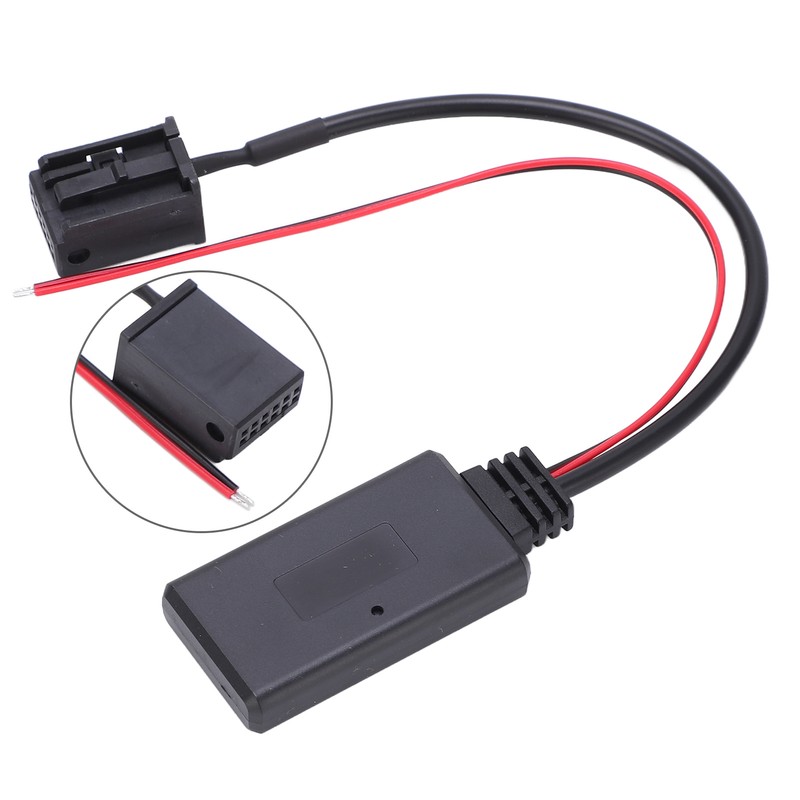 23cm Bluetooth AUX IN Adapter Module 12Pin Wireless Black Replacement