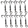 Pack of 10 Phoxinus Ronnie Rigs All black with Teflon