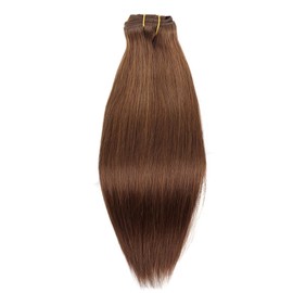 ELIHAIR Clip In Hair Extensions for Black Women Real Human Hair Invisible Natural Straight Clip Hair 10pcs #6 Color 20inch 160g/pack