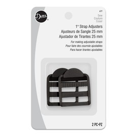 Dritz 1" Strap Slide Adjusters, 2 Count, Black
