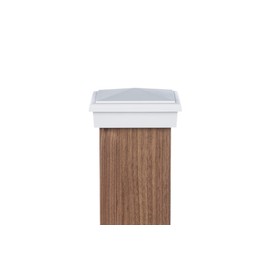 Atlanta Post Caps 4x4 Post Cap (3.5 Inch) White Slim Profile Economy Post Cap…