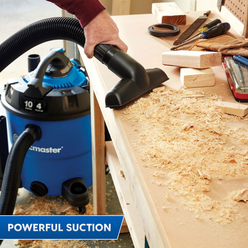 Vacmaster Blue Line 12-Gallon* 5 Peak HP† Wet/Dry Vacuum with