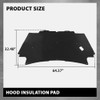 G-PLUS Hood Insulation Pad with Clips Compatible with 2002-2008 Dodge