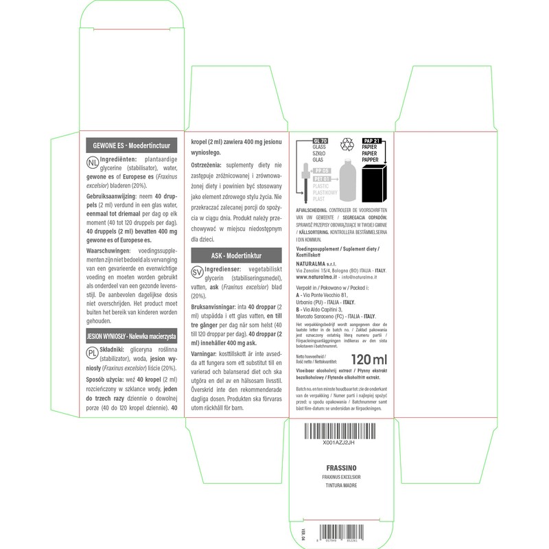 Common Ash (Fraxinus Excelsior) Leaves Alcohol-Free Mother Tincture Naturalma Liquid
