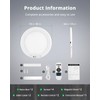 Bojim 2-Pack Rechargeable Ceiling Lights with Motion Sensor & Remote,
