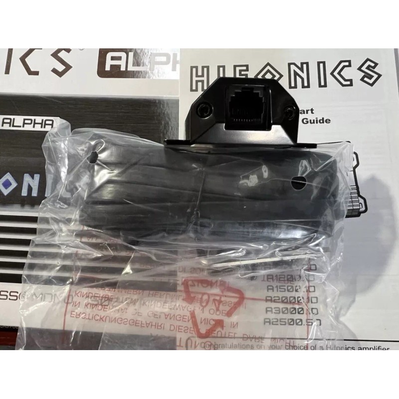 HIFONICS HFR-31 BASS GAIN KNOB LEVEL CONTROL REMOTE & WIRE