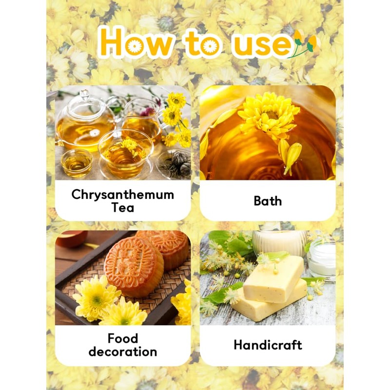 [ 6oz/170g ] Farmer Queen Premium Qualified Dried Golden Chrysanthemum