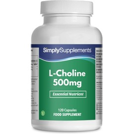 Super Strength L-Choline Supplement | 120 Fast-Release Vegan Capsules (2-Month Supply) | Supports Homocysteine & Lipid Metabolism | Promotes Healthy Liver Function | Made in the UK