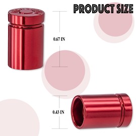MEAJOO 4PCS Bullet Shell Tire Valve Stem Caps, Leak-Proof Air Caps Cover, Airtight Aluminum Alloy Dust-Proof Car Accessories, Universal for Cars, SUVs, Bikes, Trucks and Motorcycles (Red)