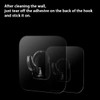 Sndperiexam 20 Pcs Waterproof Adhesive Wall Hooks for Hanging, Clear