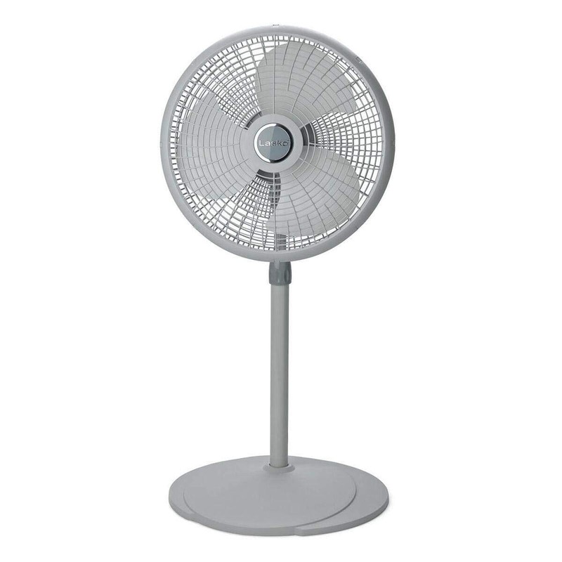 Lasko 2526 16" Adjustable Pedestal Fan, gray: