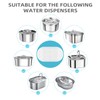 Cat Water Fountain Filter Compatible with Stainless Steel Dispenser, Efficient
