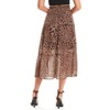 DIASHINY Women's Leopard Print Skirts High Waist Layered Elastic Waist