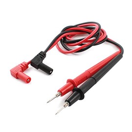 sourcing map Multimeter Meter Test Lead Probe 4mm Banana Connector 1000V 80cm Length Black Red 21mm Probe Length with Thread 2pcs
