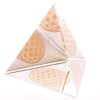 Luxury Handmade Crystal Flower of Life Triangle Pyramid Orgonite Original