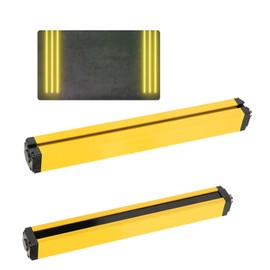 Light Curtain Sensor Switch, Safety Light Grating Security Device 24VDC Safety Grating Punching Machine Protector & Sensing Aluminum Light Screen Sensor for Forging Machine Tools