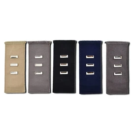 HAHIYO Elastic Waist Extenders 85x36mm Cotton Adjustable Button Buckle Not Press and Irritate Skin Laid Flat Flexible Easy to Hide for Waistband Pregnant Clothes Jeans Pants Driving Assorted 5pieces