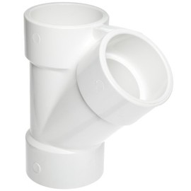 Spears 475 Series PVC Pipe Fitting, Wye, Schedule 40, 3" Socket
