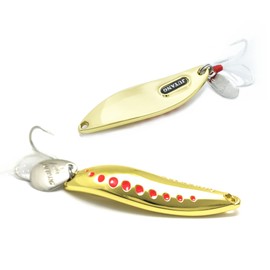 LEECH Super Thick Heavy Spoon Reach (Gold, 1.1 oz (30 g) (Shore Jigging, Flour, Yellowtail, Magochi, Sea Bass, Akiji, Bluefish, Companion Lure, Jig Spoon)